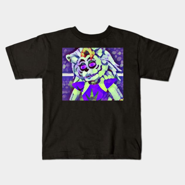 FNaF Roxanne Wolf Mask Kids T-Shirt by Pop-clothes